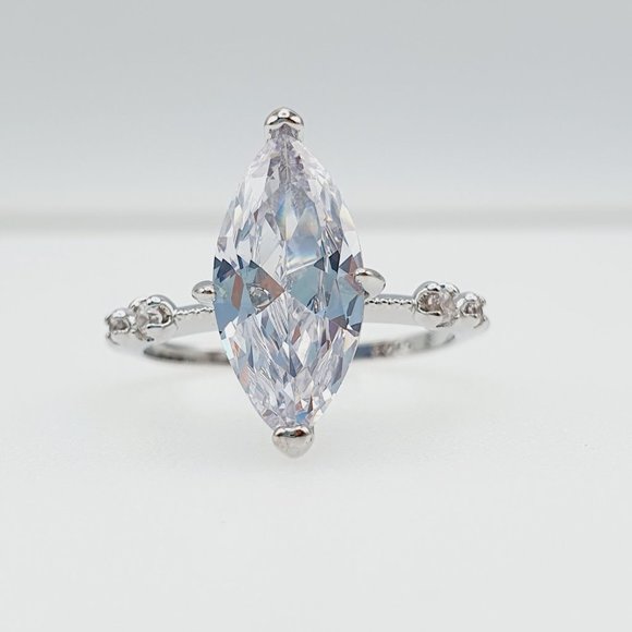 "Exclusive 3A Marquise Cut Cubic Zirconia Ring for Women, FB16FA1061 - Picture 5 of 5